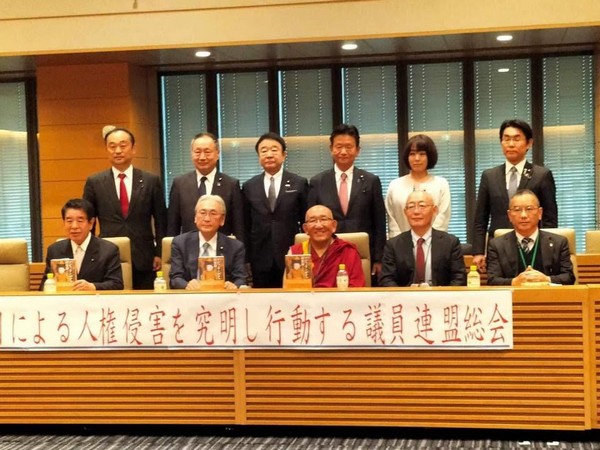 Prominent Buddhist teacher Arjia Rinpoche reveals first-hand information of China’s atrocities to Japanese lawmakers (Photo credits: Central Tibetan Administration)