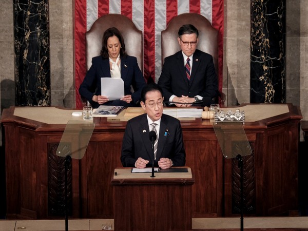 Japanese Prime Minister Fumio Kishida addresses joint meeting of Congress at the U.S. Capitol in Washington (Photo/Reuters)