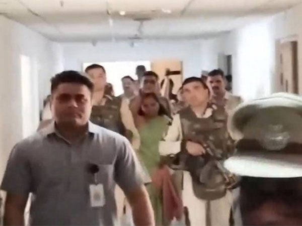 BRS MLC K Kavitha brought to Delhi's Rouse Avenue court. (Photo/ANI)