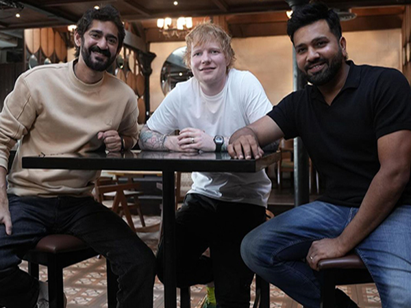 Gaurav Kapoor, Ed Sheeran, Rohit Sharma (image source: Instagram/gauravkaps)