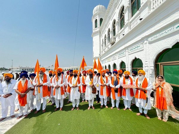 Sikh delegation visits Gurudwara Kartarpur Sahib in Pakistan. (Photo/ANI)