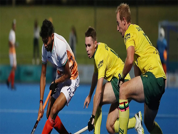 India and Australia Hockey players in action (Photo: Hockey India)