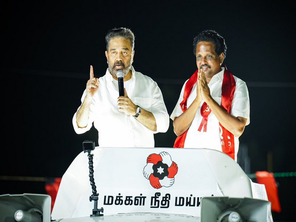 Kamal Haasan with Su. Venkatesan (Photo/@ikamalhaasan)