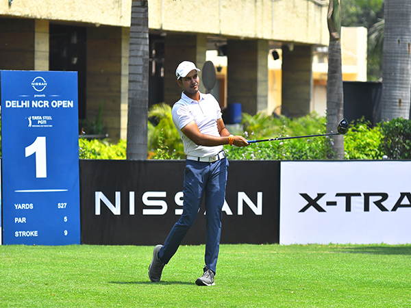 Gurugram-based Manu Gandas in action during Round 3 of Delhi-NCR Open 2024 (Image: PGTI)