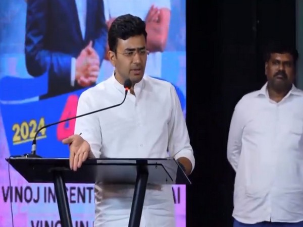 BJP candidate for Bengaluru South, Tejasvi Surya (Photo/ANI)