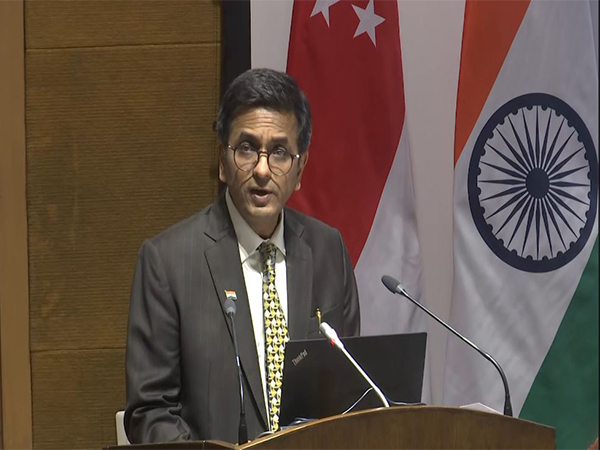 Chief Justice of India DY Chandrachud addresses a conference in New Delhi on Saturday (Photo/ANI)