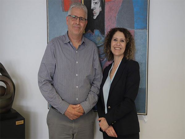 Prof. Mona Maron (right), with outgoing Haifa University (Photo/TPS)