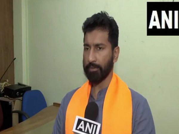 BJP candidate from Pathanamthitta Anil K Antony (Photo/ANI)