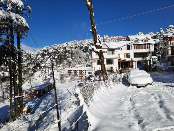 Visuals from Udhampur during snowfall (File Photo/ANI)