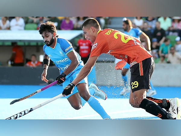 Indian men's hockey team in action. (Photo- HI Media)