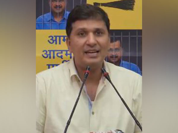 Delhi minister and Aam Aadmi Party leader Saurabh Bharadwaj (Photo/ANI)
