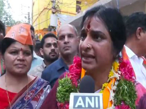 BJP candidate Madhavi Latha. (Photo/ANI)