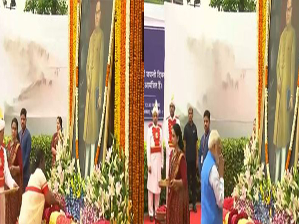 President Droupadi Murmu, PM Narendra Modi pay floral tribute to BR Ambedkar (Photo/ANI)
