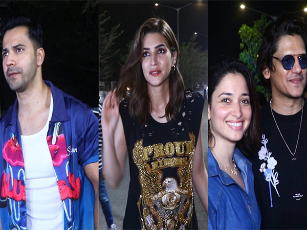 Varun Dawan, Kriti Sanon, Tamannaah Bhatia, Vijay Varma (image source: ANI)