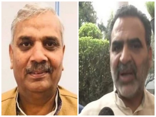 SP's Harendra Singh Malik and BJP's Sanjeev Balyan (Photo/ANI)