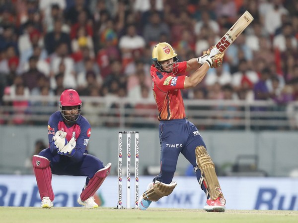 Punjab Kings batter Ashutosh Sharma in action against Rajasthan Royals (Image: PBKS media)