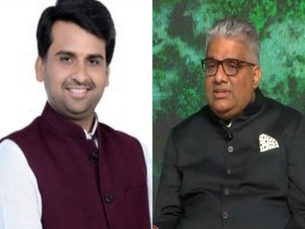 Congress leader Lalit Yadav and Union Minister Bhupender Yadav (Photo/ANI) 