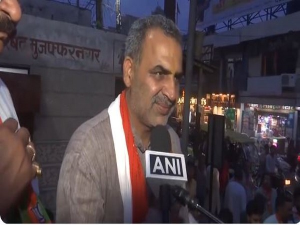 BJP candidate from Muzaffarnagar Sanjeev Balyan (Photo/ANI)