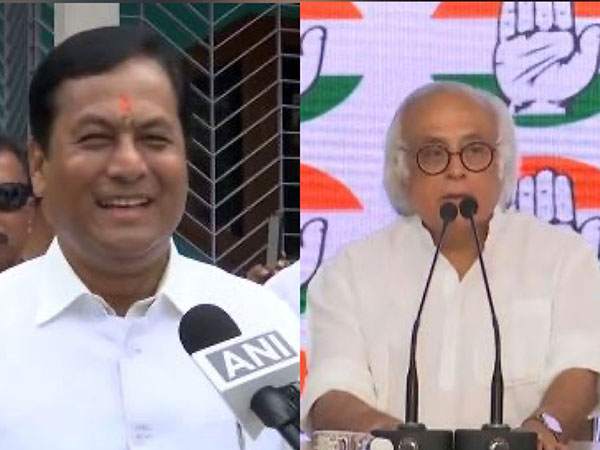 Union Minister Sarbananda Sonowal and Congress leader Jairam Ramesh (Photo/ANI)