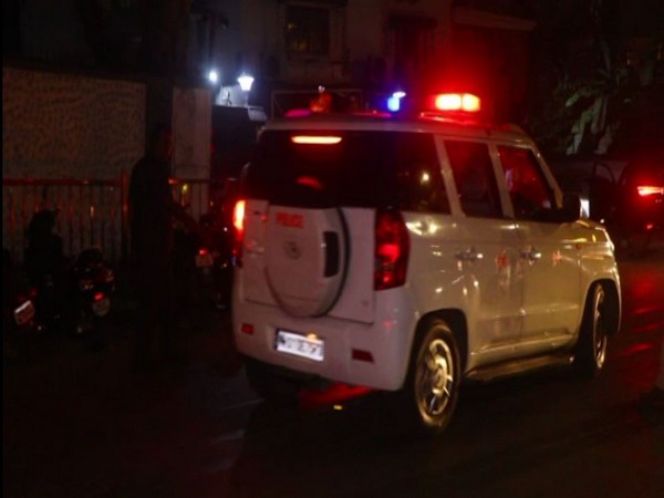 Visuals from outside Salman Khan's residence in Bandra West. (Photo/ANI)