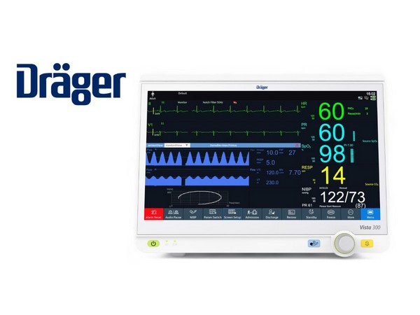 Important information from the patient's bedside to the HIS always at hand – with the new Vista 300 patient monitor from Dräger Drägerwerk AG & Co. KGaA
