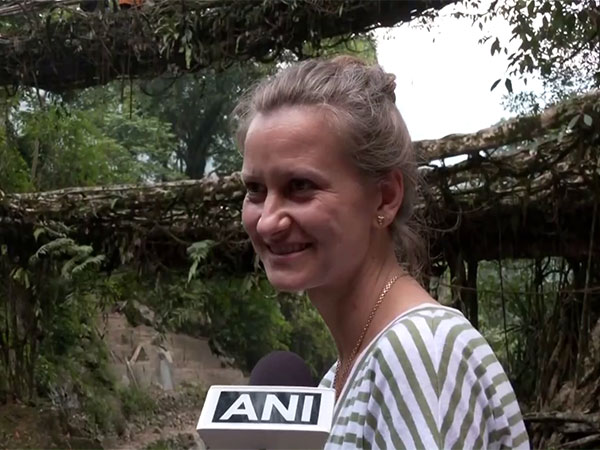 Margarita, tourist in Meghalaya. (Photo/ANI)