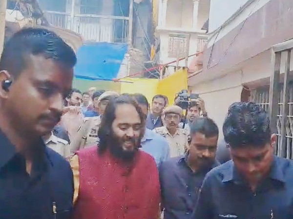 Anant Ambani at Anant Ambani at Kamakhya Temple in Guwahati. (Photo/ANI) 