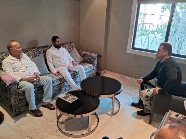 Salman Khan, Chief Minister Eknath Shinde, Salim Khan (Image Source: Eknath Shinde office)