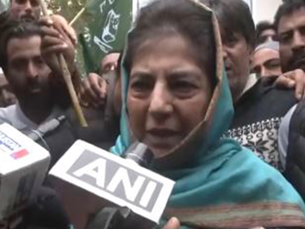 Peoples Democratic Party (PDP) on chief Mehbooba Mufti (Photo/ANI)