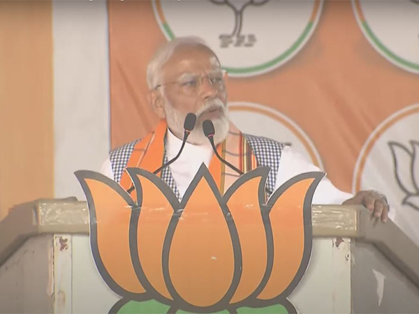 Prime Minister Narendra Modi in Agartala, Tripura (Image/ANI)