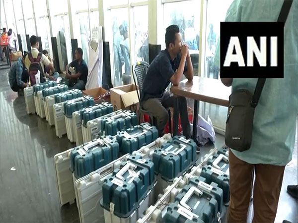 EVMs being dispatched to polling stations in West Garo hills (Image/ANI)