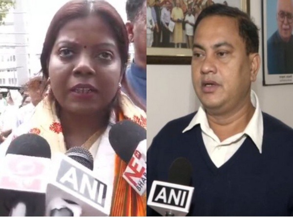 Congress' Roselina Tirkey and BJP's Kamakhya Prasad Tasa (Photo/ANI)
