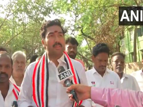 AIADMK candidate from South Chennai constituency J. Jayavardhan (Photo/ANI)