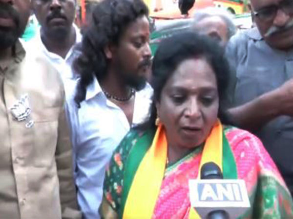 BJP candidate from South Chennai, Tamilisai Soundararajan. (Photo/ANI)