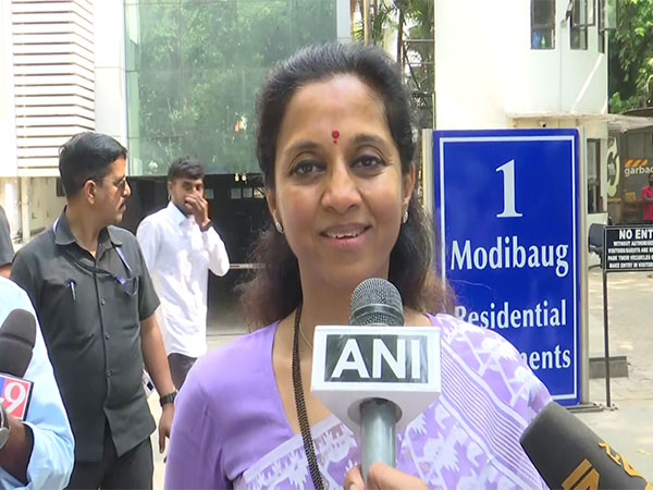 NCP--Sharadchandra Pawar candidate Supriya Sule. (Photo/ANI)