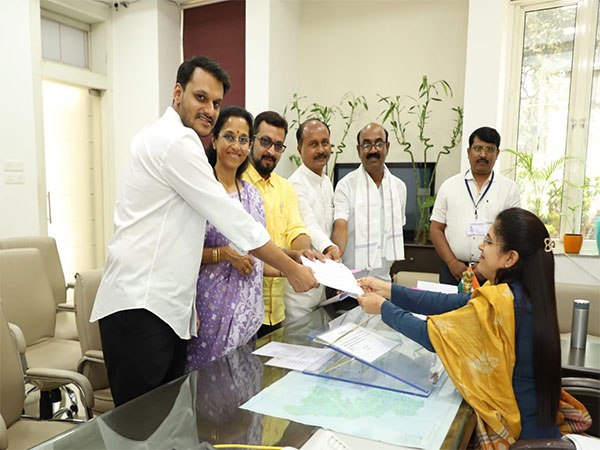 NCP-SCP candidate Supriya Sule filed her nomination. (Photo/ANI)
