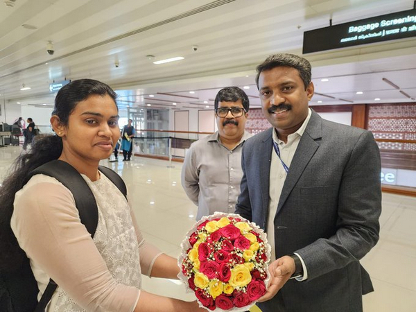 Indian woman cadet, Ann Tessa Joseph landed at Cochin Airport (Photo/X @MEAIndia)
