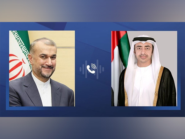 Iran's Foreign Minister Hossein Amir-Abdollahian, and UAE foreign minister, Sheikh Abdullah bin Zayed Al Nahyan. (Photo: WAM)