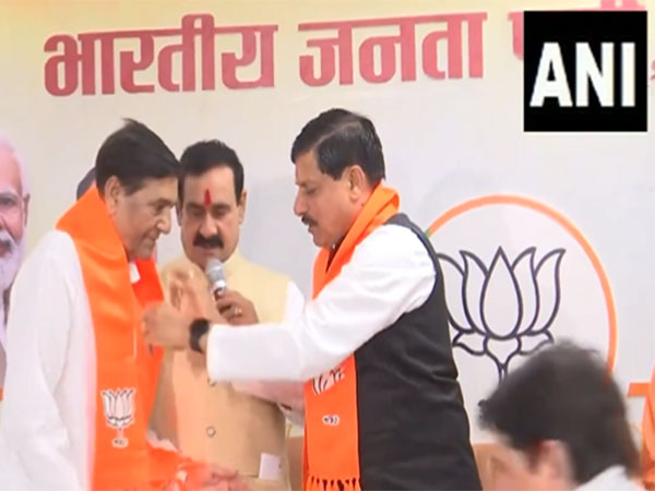 Former Congress MLA Hari Vallabh Shukla joins BJP (Photo/ANI)