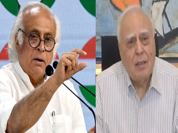 Congress leader Jairam Ramesh; former union minister Kapil Sibal. (Photo: ANI)