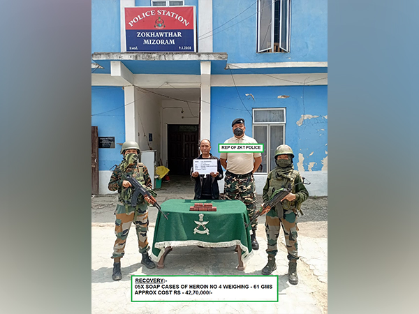 Drugs recovered in Mizoram's Champhai. (Photo/ANI)