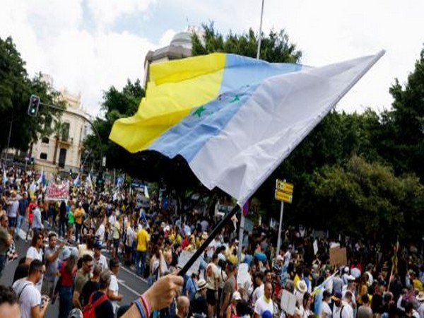 Thousands take to streets in Spain’s Canary Islands. (Photo: Reuters)