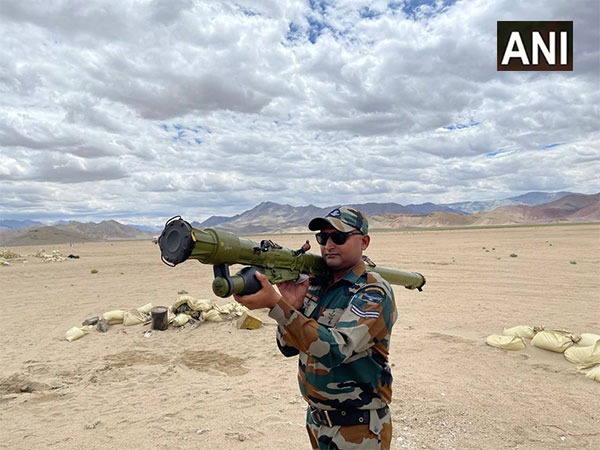Indian Air Force soldier with an Igla air defence missile system on China border (File Photo/ANI)