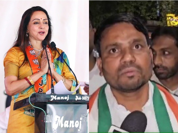 BJP's Hema Malini pitted against Congress' Mukesh Dhangar (Photo/ANI)