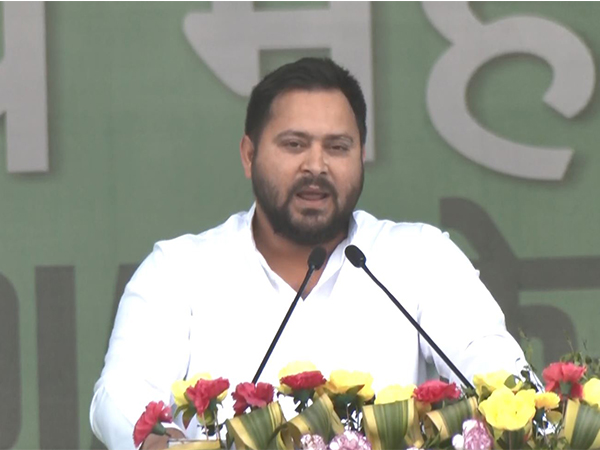 Former Bihar Deputy Chief Minister Tejashwi Yadav at INDIA bloc rally in Ranchi (Photo/ANI)
