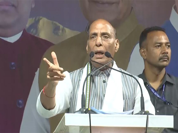 Defence Minister Rajnath Singh in Darjeeling (Photo/ANI)