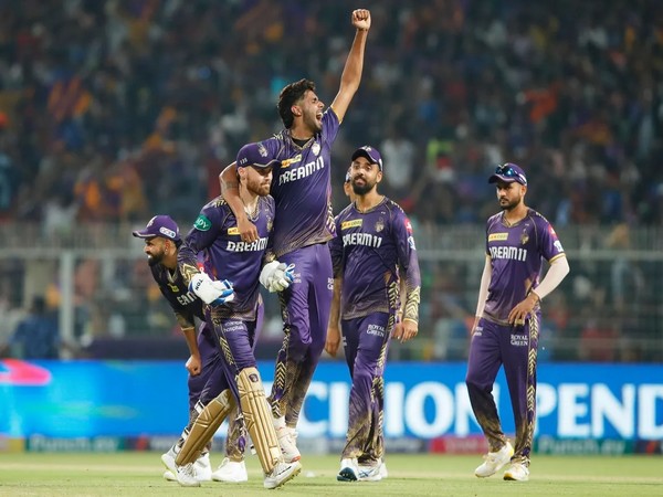 Harshit Rana celebrating with KKR players. (Picture: IPL)