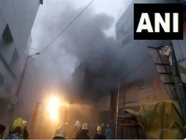 Fire breaks out at three-storey building in Pune City (Photo/ANI)