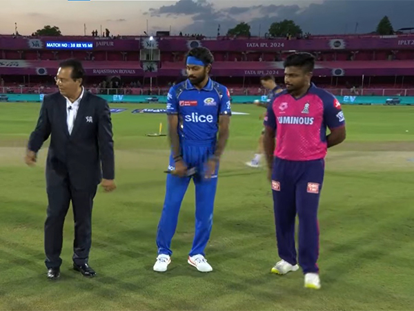 Hardik Pandya and Sanju Samson at toss. (Picture: IPL/X)