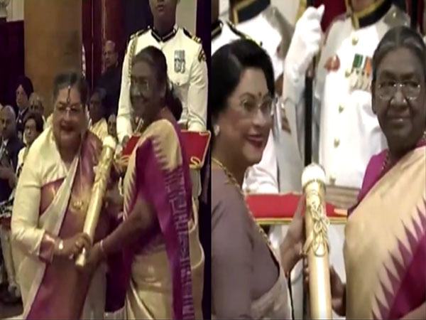 President Droupadi Murmu, Usha Uthup, Rezwana Choudhury Bannya